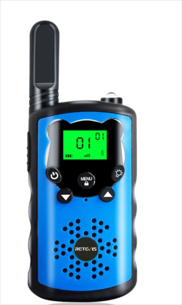Walkie Talkies de juguete azul für niños de largo alcance für Äußere