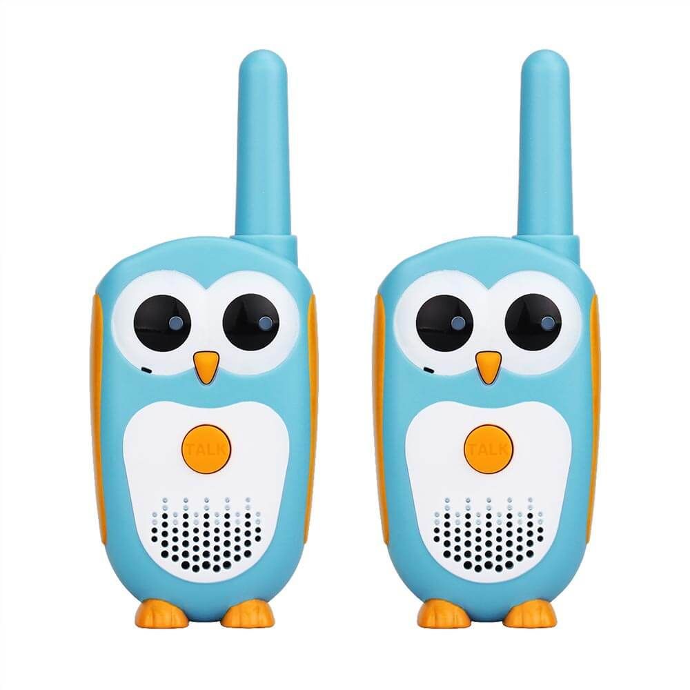 RT30 Easy Owl Kleines Spielzeug-Walkie-Talkies für 3-5 Mädchen, Jungen