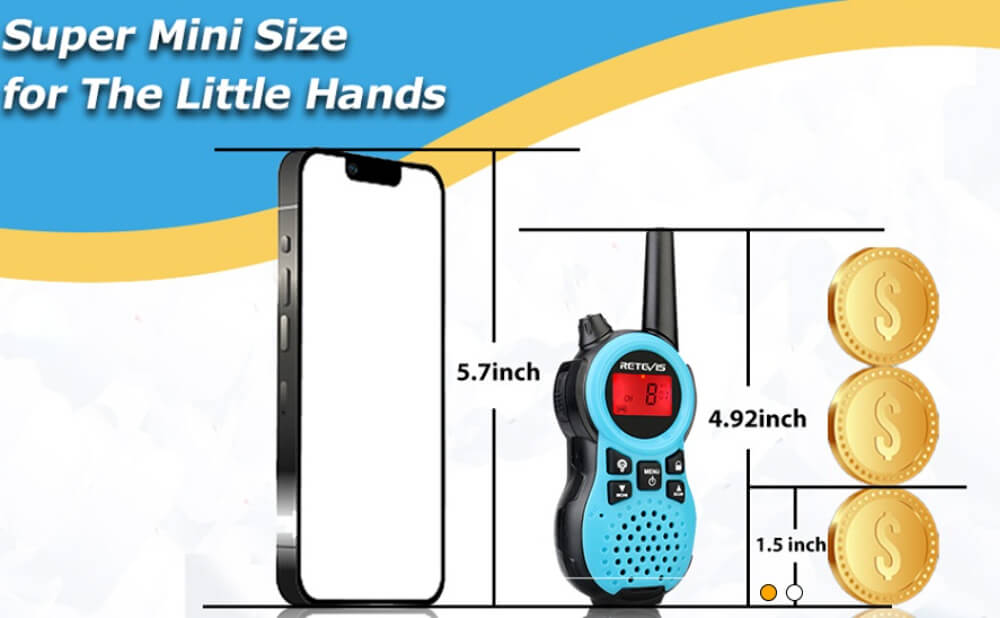 Kleine Größe, großer Spaß: Kleine Spielzeug-Walkie-Talkies RT38/RT638